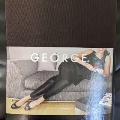 2 PACKS GEORGE SHEER LEGWEAR FOOTLESS TIGHTS BROWN COFE